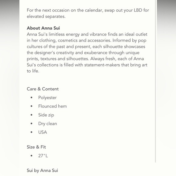 Anna Sui for Anthropologie Lace peplum top (m) - Picture 5 of 6